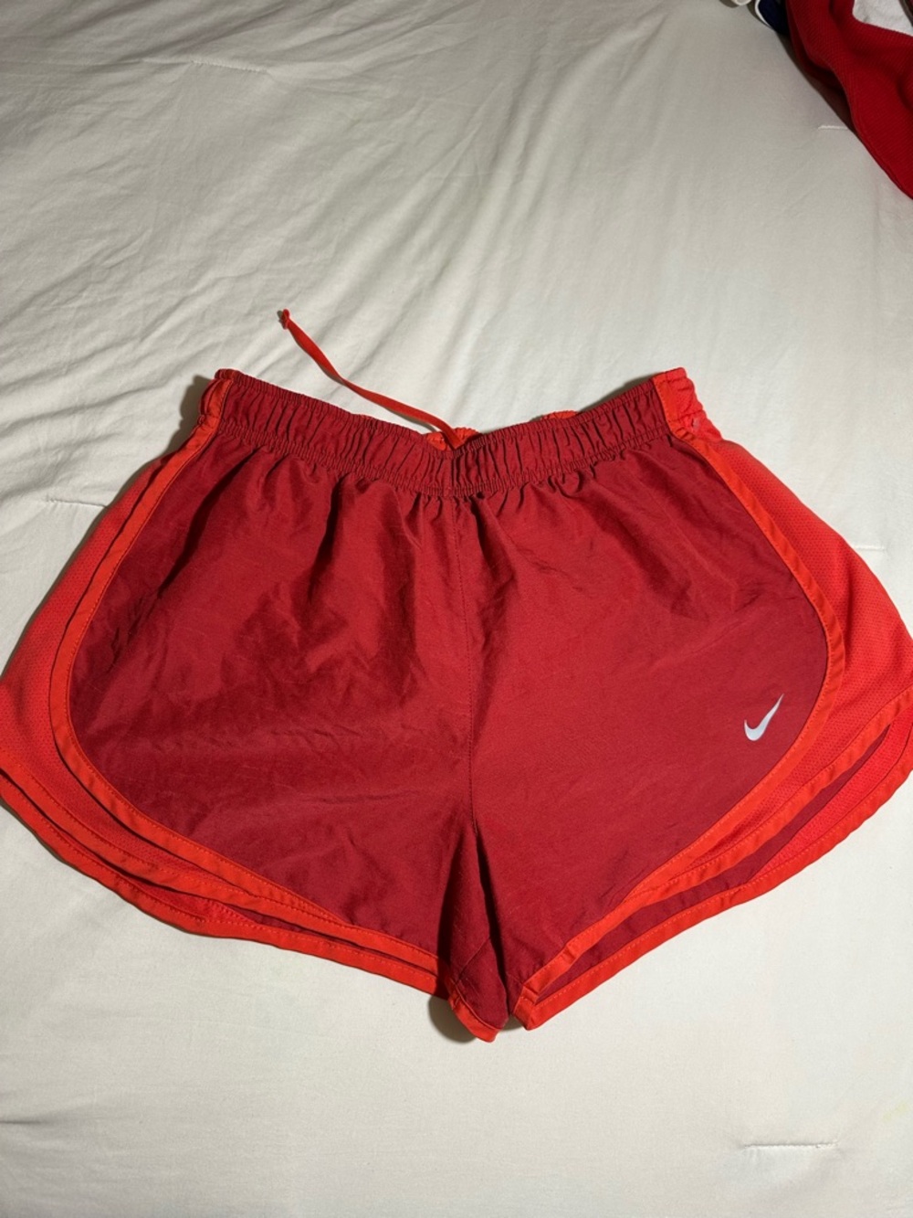 Nike Women's Red/Orange Athletic Running Shorts